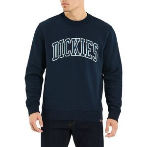 Dickies Aitkin Crew Neck Sweatshirt - Size  Large - Black / Coronet Ble